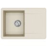 Évier Beige 670 x 460 mm 80% Quartz et 20% Résine 554442554442
