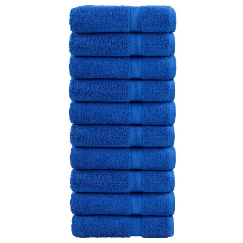 Serviettes de douche de qualité supérieure SOLUND 10 pcs bleu 554443554443