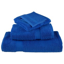 Serviettes de douche de qualité supérieure SOLUND 10 pcs bleu 554443554443