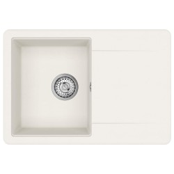 Évier Blanc 670 x 460 mm 80% Quartz et 20% Résine 554444554444