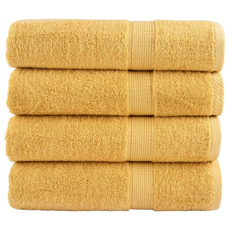 Serviettes de douche de qualité supérieure SOLUND 4 pcs doré 554452554452