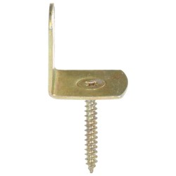 Supports de panneau de clôture 4 pcs Forme en L Métal galvanisé 554457554457