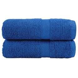 Serviettes de toilette premium SOLUND 2 pièces Bleu 30 x 30 cm 600 g/m² 554466554466