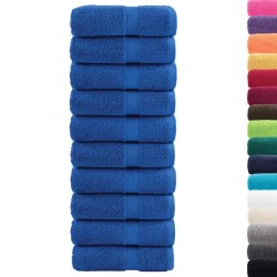 Serviettes de toilette premium SOLUND 10 pièces Bleu 30 x 30 cm 600 g/m² 554468554468