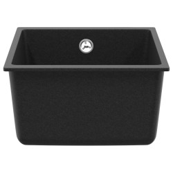 Évier Noir 370 x 460 mm 80% Quartz et 20% Résine 554475554475
