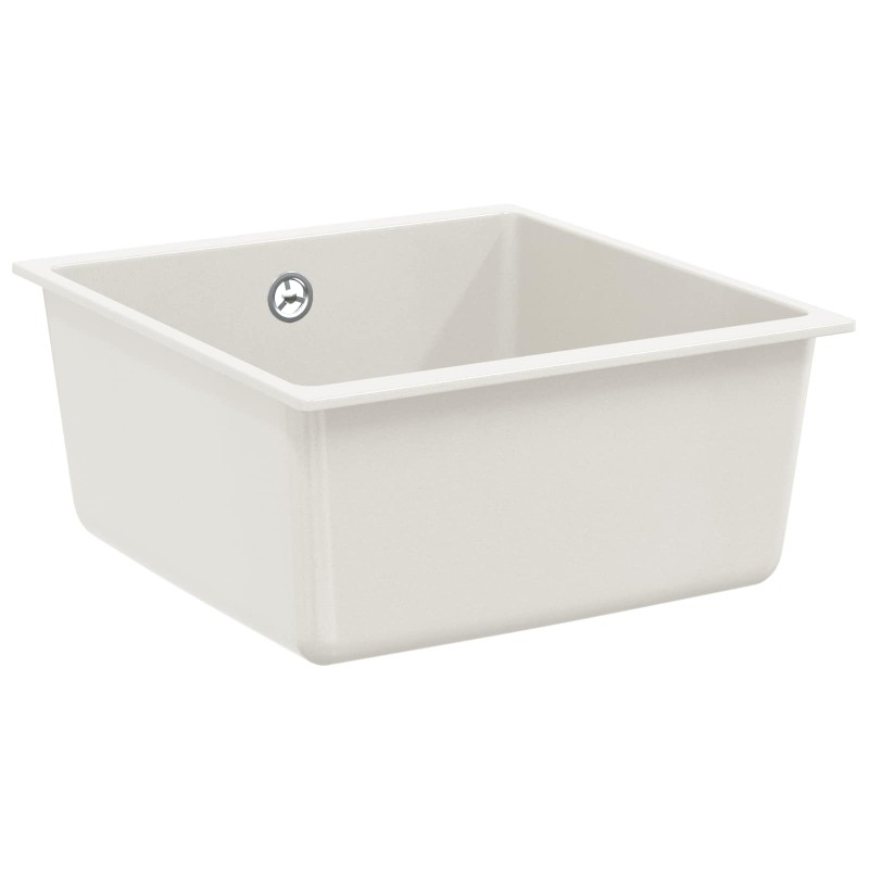 Évier Blanc 430 x 460 mm 80% Quartz et 20% Résine 554476554476