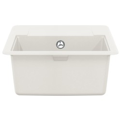 Évier Blanc 560 x 460 mm 80% Quartz et 20% Résine 554491554491