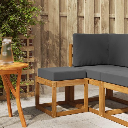 Banc de Tabouret Naturel et Anthracite 43 x 43 x 37 cm 554492554492