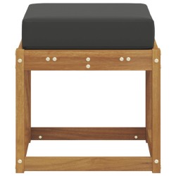Banc de Tabouret Naturel et Anthracite 43 x 43 x 37 cm 554492554492