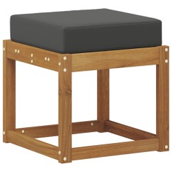 Banc de Tabouret Naturel et Anthracite 43 x 43 x 37 cm 554492554492