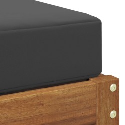 Banc de Tabouret Naturel et Anthracite 43 x 43 x 37 cm 554492554492