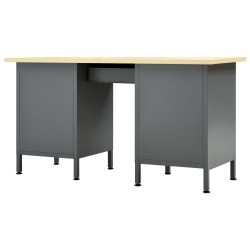 Établi Noir 160x60x85 cm Acier 554495554495