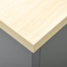 Établi Noir 160x60x85 cm Acier 554495554495