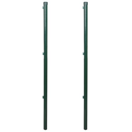 Poteaux de clôture 2 pcs 115 cm 554497554497