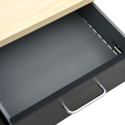 Établi Noir 160x60x85 cm Acier 554506554506