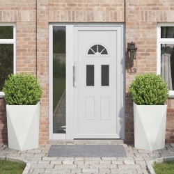 Jardinière 2 pcs Blanc 50 x 50 x 75 cm Acier 554508554508