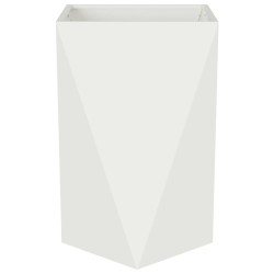 Jardinière 2 pcs Blanc 50 x 50 x 75 cm Acier 554508554508