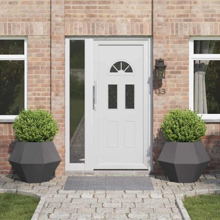 Jardinière 2 pcs Noir 75 x 75 x 60 cm Acier 554529554529