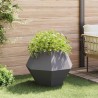 Jardinière 2 pcs Noir 75 x 75 x 60 cm Acier 554529554529