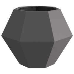 Jardinière 2 pcs Noir 75 x 75 x 60 cm Acier 554529554529
