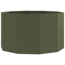Jardinière Vert olive 90 x 90 x 50 cm Acier 554530554530