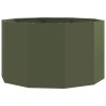 Jardinière Vert olive 90 x 90 x 50 cm Acier 554530554530