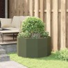 Jardinière Vert olive 90 x 90 x 50 cm Acier 554530554530