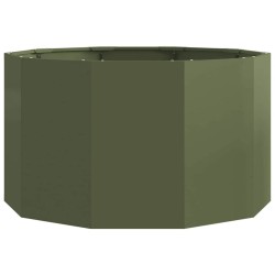 Jardinière Vert olive 90 x 90 x 50 cm Acier 554530554530