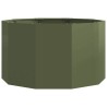 Jardinière Vert olive 90 x 90 x 50 cm Acier 554530554530