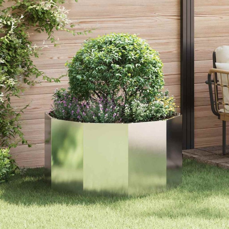 Jardinière Argent 90 x 90 x 50 cm Acier inoxydable 554532554532