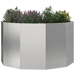 Jardinière Argent 90 x 90 x 50 cm Acier inoxydable 554532554532
