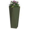 Jardinière Vert olive 30 x 30 x 75 cm Acier 554534554534