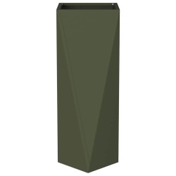 Jardinière Vert olive 30 x 30 x 75 cm Acier 554534554534