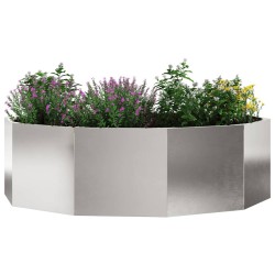 Jardinière Argent 120 x 120 x 35 cm Acier inoxydable 554535554535