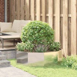 Jardinière Argent 120 x 120 x 35 cm Acier inoxydable 554535554535