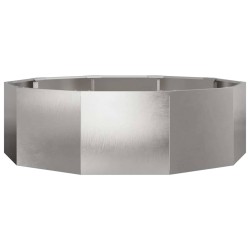 Jardinière Argent 120 x 120 x 35 cm Acier inoxydable 554535554535