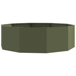 Jardinière Vert olive 120 x 120 x 35 cm Acier 554536554536
