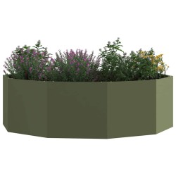 Jardinière Vert olive 120 x 120 x 35 cm Acier 554536554536