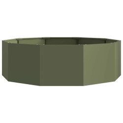 Jardinière Vert olive 120 x 120 x 35 cm Acier 554536554536