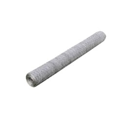 Grillage pour volière Acier galvanisé 25 x 1 m Argenté 554537554537
