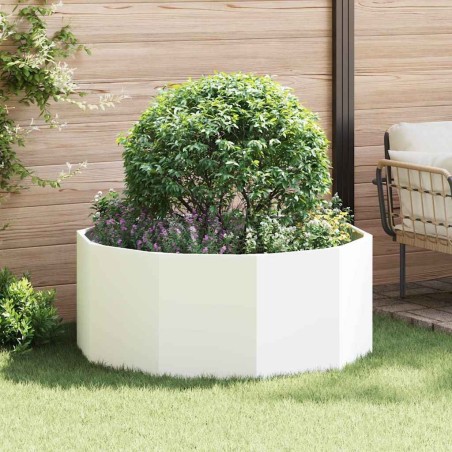 Jardinière Blanc 120 x 120 x 50 cm Acier 554540554540