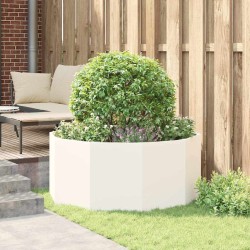 Jardinière Blanc 120 x 120 x 50 cm Acier 554540554540