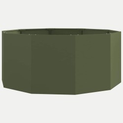 Jardinière Vert olive 120 x 120 x 50 cm Acier 554541554541