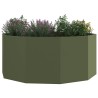 Jardinière Vert olive 120 x 120 x 50 cm Acier 554541554541