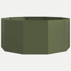 Jardinière Vert olive 120 x 120 x 50 cm Acier 554541554541