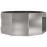 Jardinière Argent 120 x 120 x 50 cm Acier inoxydable 554542554542