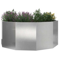 Jardinière Argent 120 x 120 x 50 cm Acier inoxydable 554542554542