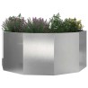 Jardinière Argent 120 x 120 x 50 cm Acier inoxydable 554542554542