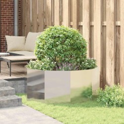 Jardinière Argent 120 x 120 x 50 cm Acier inoxydable 554542554542