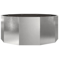 Jardinière Argent 120 x 120 x 50 cm Acier inoxydable 554542554542